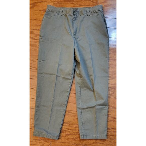 LEE Riders Size 16M Casual High-Rise Olive Chino Jeans Size - Picture 8 of 13